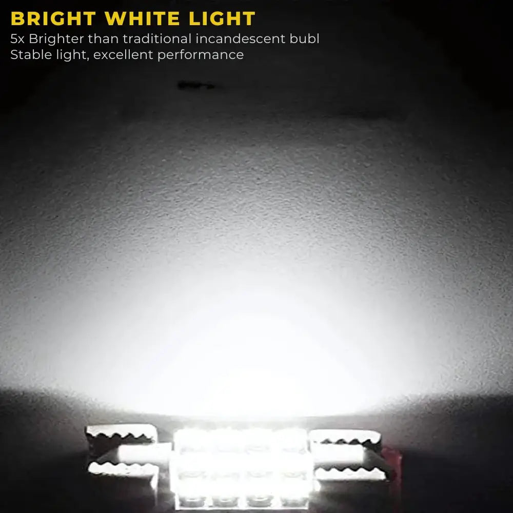 Festoon LED 6000K Pure White Interior Illumination Output in Car Cabin