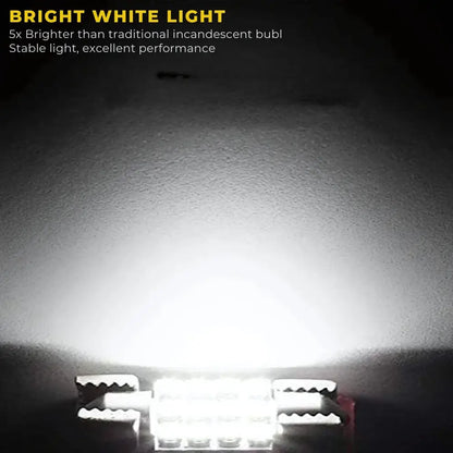 Festoon LED 6000K Pure White Interior Illumination Output in Car Cabin