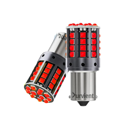P21W BA15S Red LED Bulb for Brake, Stop, and Rear Fog Light Housings