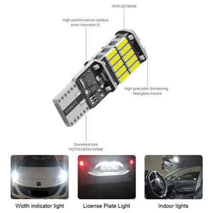 Canbus Error-Free 26-SMD T10 T15 W5W LED Bulbs (Pair)