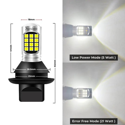 Canbus Error-Free High-Power White LED DRL Bulbs (DRL Only, Pair)
