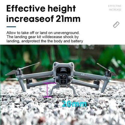 Foldable Landing Gear Leg Extensions for DJI Air 3S & Air 3