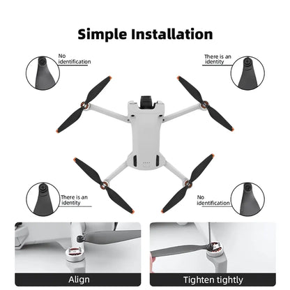 6030F Low-Noise Propeller Blades for DJI Mini 3 Pro & Mini 4 Pro (8 Blades)