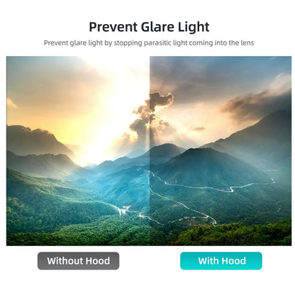 Anti-Glare Lens Hood & Gimbal Cover for DJI Mini 4 Pro