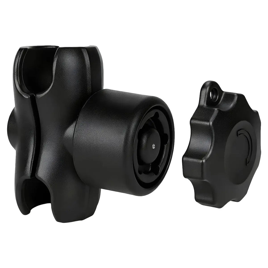 2.35 Inch Double Socket Arm Ball Mount for Motorcycle, ADV & Off-Road Mounting
