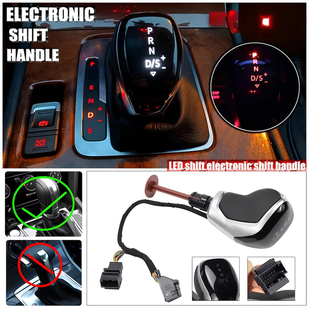 dsg gear knob with backlit led demonstration