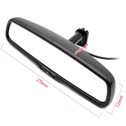 Anti-Glare IRVM Rear View Mirror Reverse Camera Kit