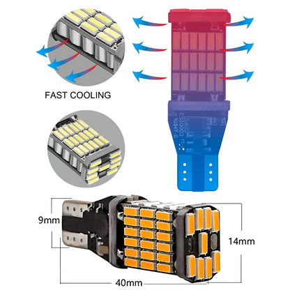Canbus Error-Free T15 W16W WY16W LED Bulbs (Pair)