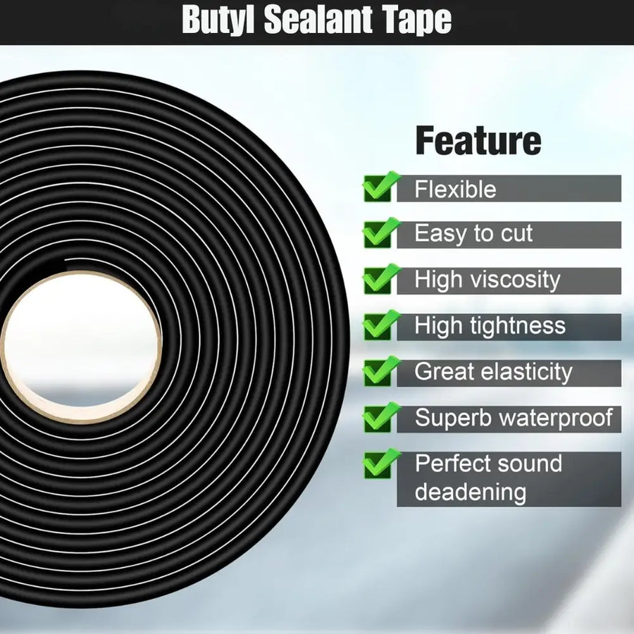 Butyl Glue Snake Glue - Waterproof Sealant for Cars Headlight, Windshield Sealan