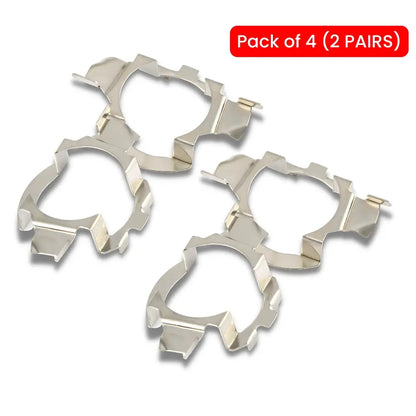 H7 LED Headlight Bulb Retainer Bracket Adapters for VW, Skoda, BMW & Mercedes