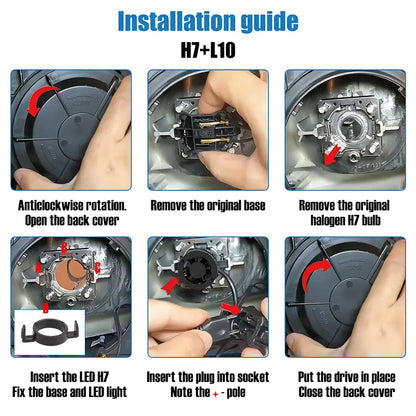 H7 LED Adapter Mount for Skoda Slavia & Kushaq