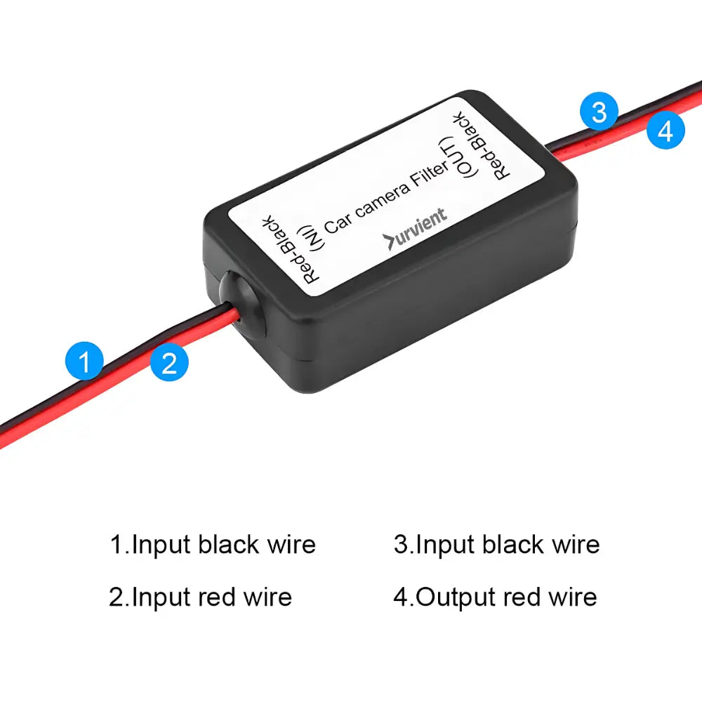 how to connect camera filter rectifier