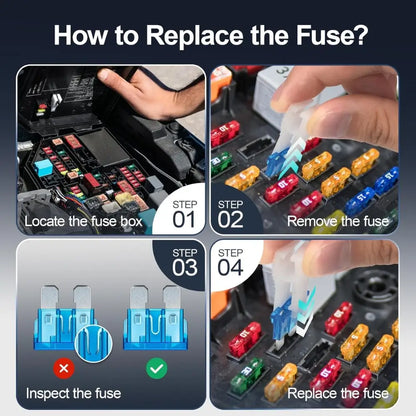 Easy to Use Regular Standard Fuse Kit - ATC/ATO/APR Fuses for European Cars