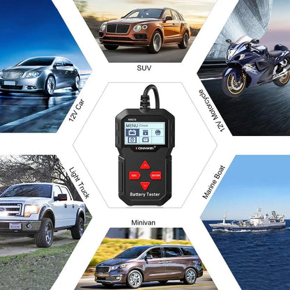 Konnwei KW210 12V Car Battery & Alternator Diagnostic Analyzer