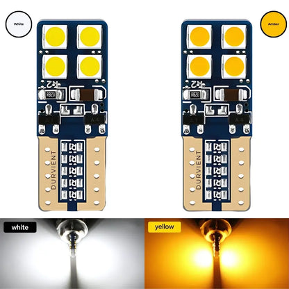 Double-Sided T10 W5W Canbus LED Indicator Bulbs (Pair)