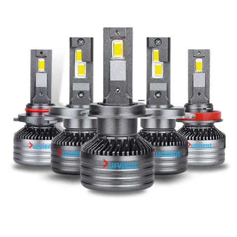 130 Watt H1 LED Headlight Bulbs with Canbus Error-Free Driver (V20 Series)