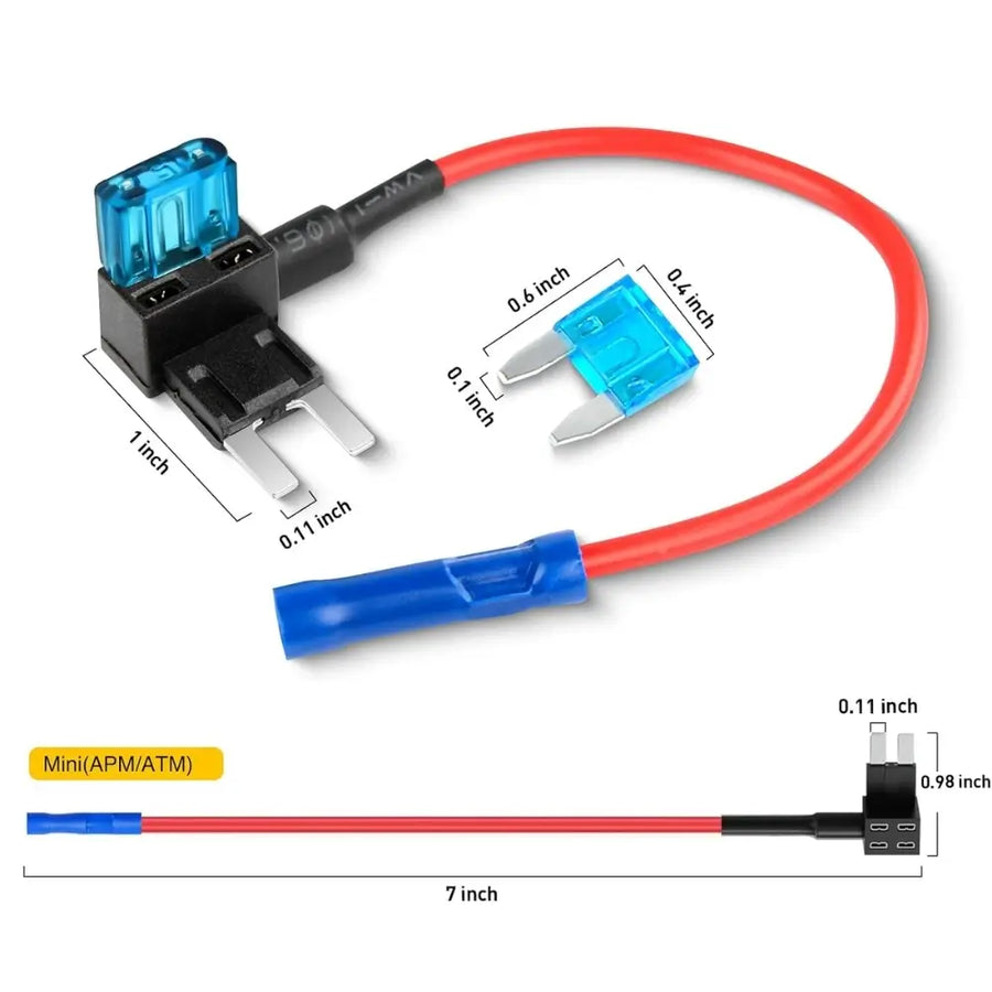 Mini Fuse Tap Adapter (ATM / APM) for European & Indian Vehicles