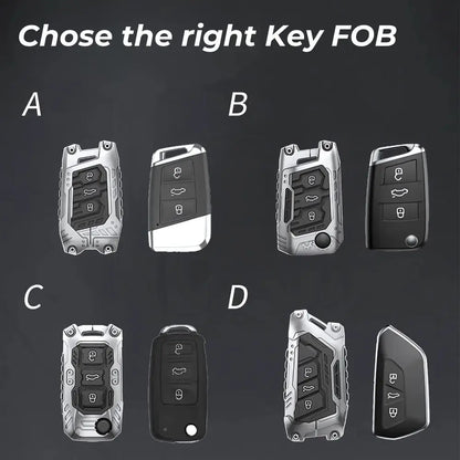 Zinc Alloy Key Fob Cover for Audi, Volkswagen & Skoda