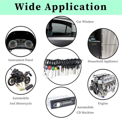 18-Pieces Automotive Connector Terminal Removal Tool Kit Pin Extractor