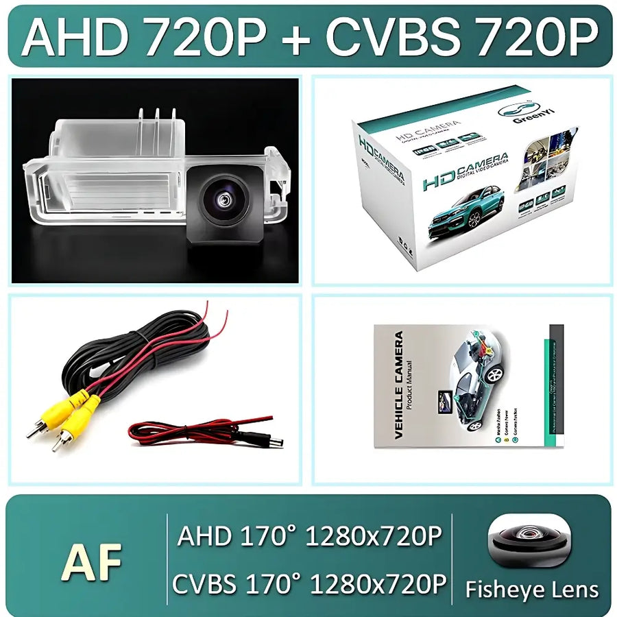 HD Reverse Backup Camera for Volkswagen, Skoda & Audi