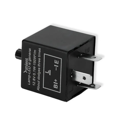 3-Pin Adjustable LED Indicator Flasher Relay (12V 0.1W-150W)