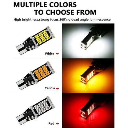 Canbus Error-Free T15 W16W WY16W LED Bulbs (Pair)