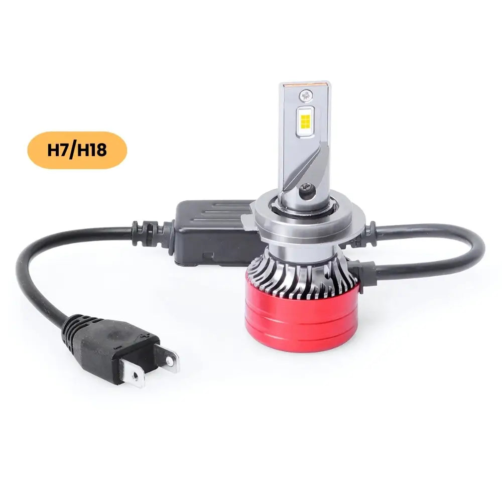 Durvient V13 56W H7 and H18 Single Beam LED Headlight Bulb with Micro Cooling Fan