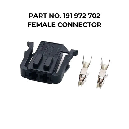 OEM 2-Pin Connector Part No. 191 972 712 and 191 972 702 For Audi, VW, Skoda