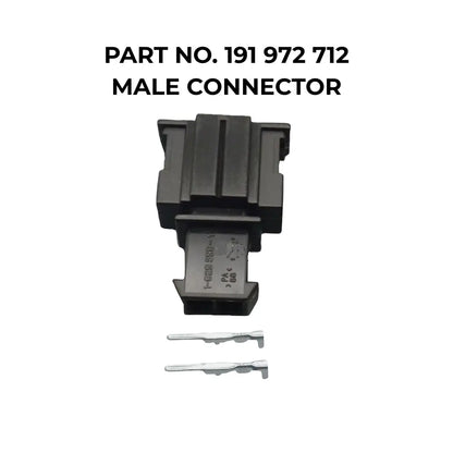 OEM 2-Pin Connector Part No. 191 972 712 and 191 972 702 For Audi, VW, Skoda
