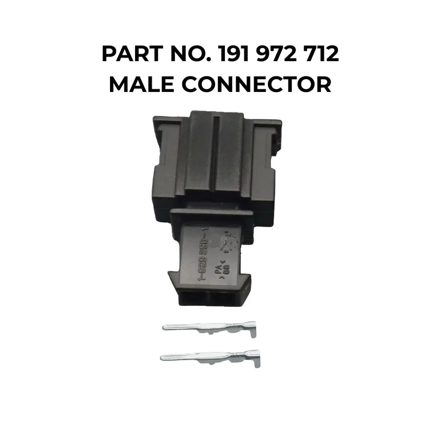 OEM 2-Pin Connector Part No. 191 972 712 and 191 972 702 For Audi, VW, Skoda