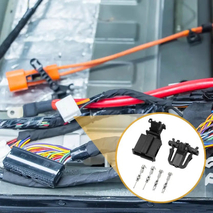 Male 2-Pin Connector Housing 3B0 972 712 with Pigtail Wires for VAG Vehicles