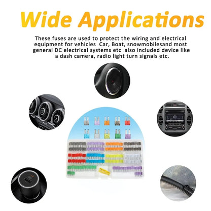 Micro2 & Blade Fuse Assortment Kit for Automotive Electricals (10 Pcs)