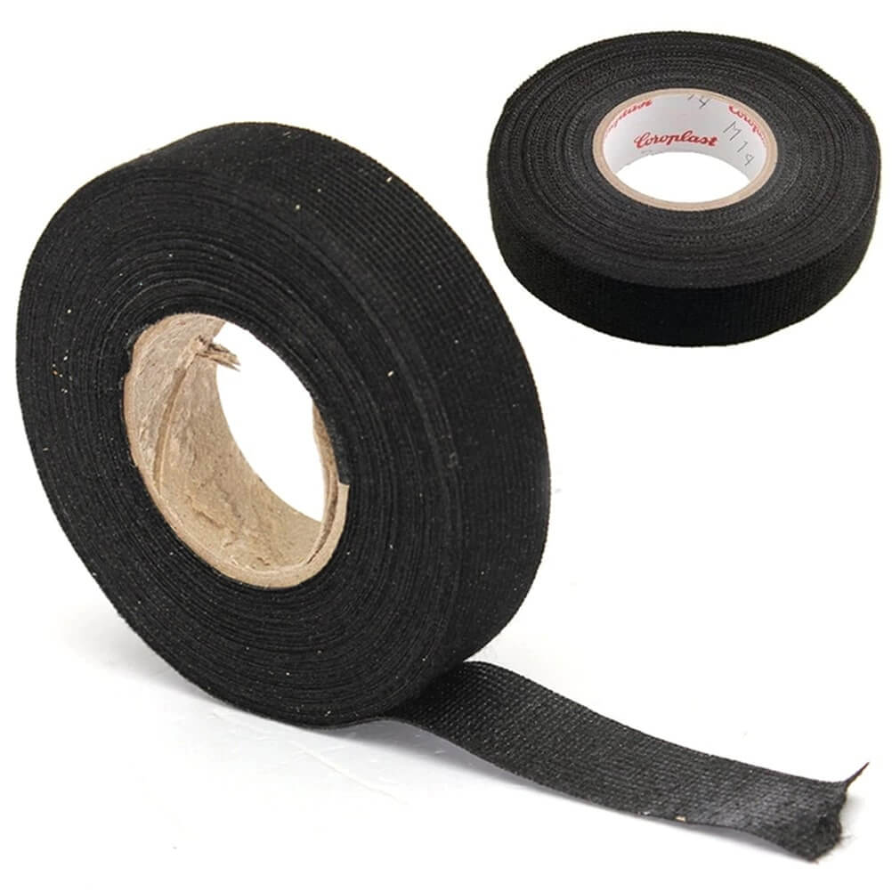 19mmx 15M Adhesive Cloth Fabric Tape Cable Looms Wiring Harness For Car Auto 