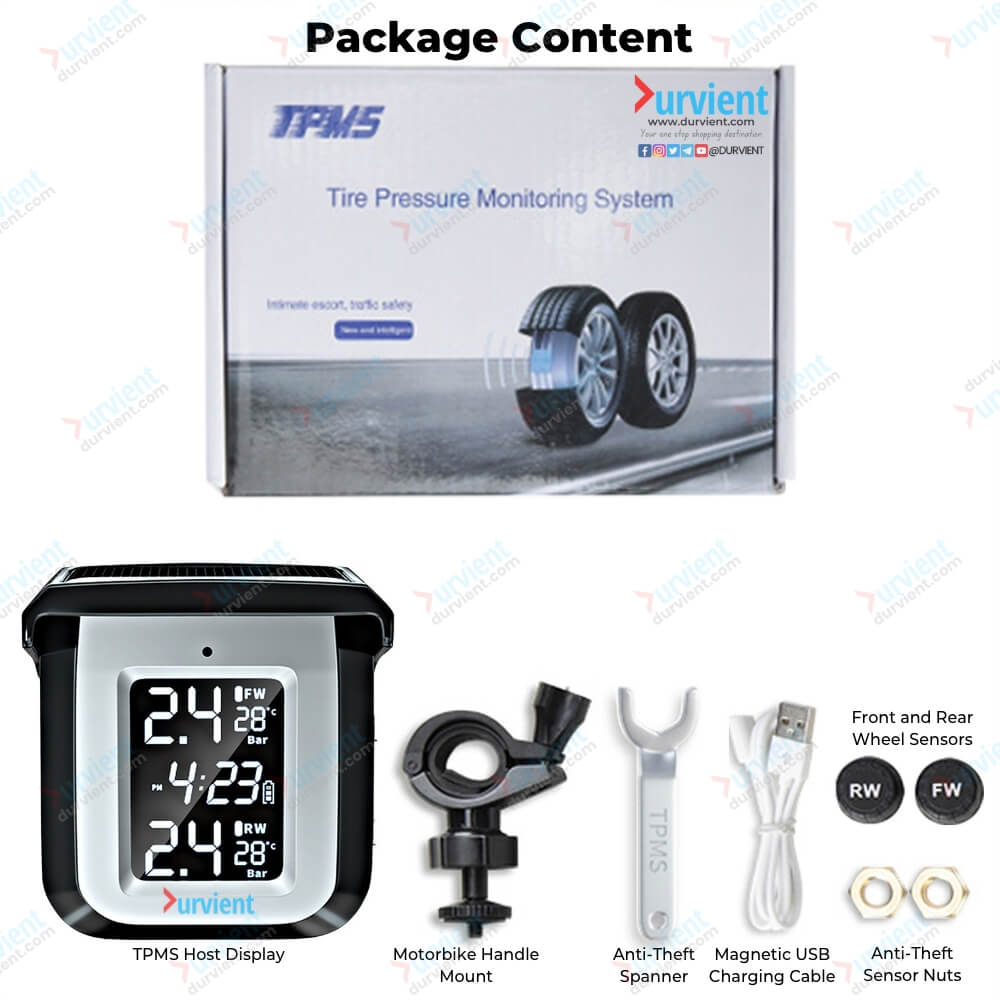 2 wheeler bike scooter tpms package content