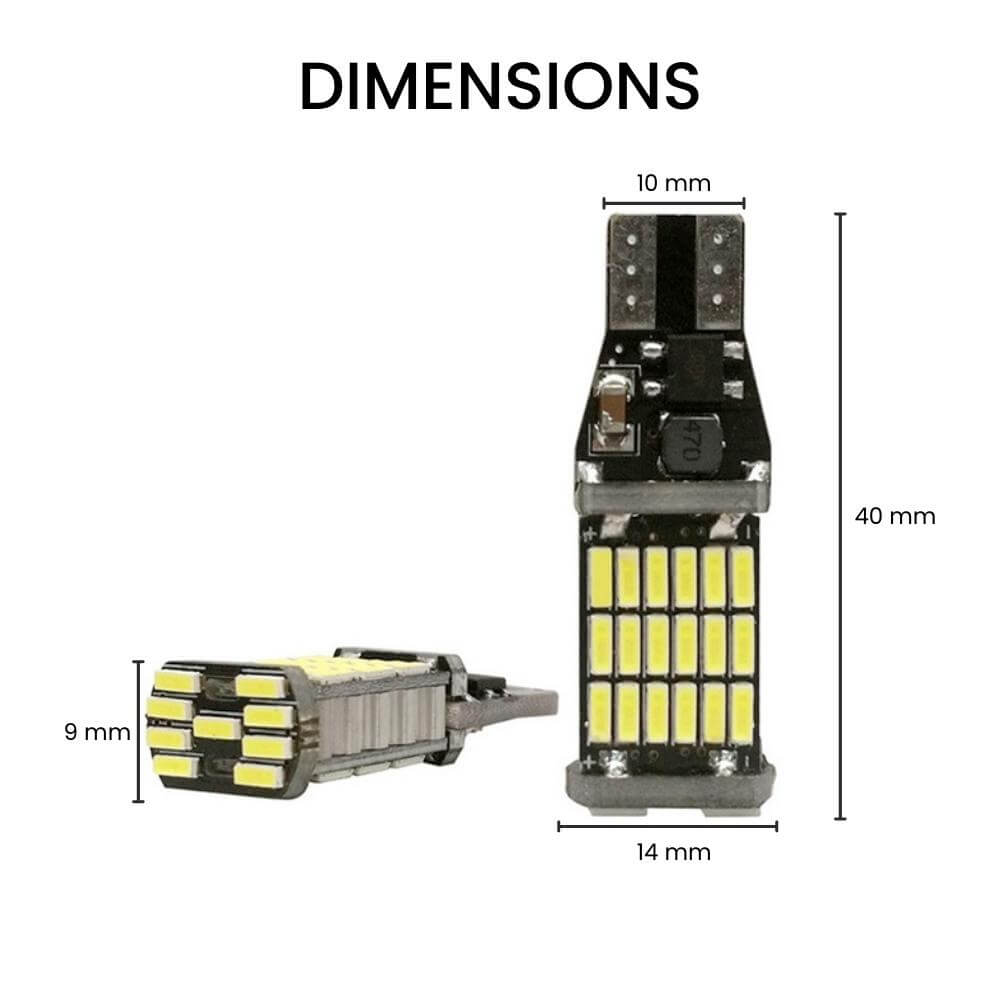 45 LED T15 Dimension