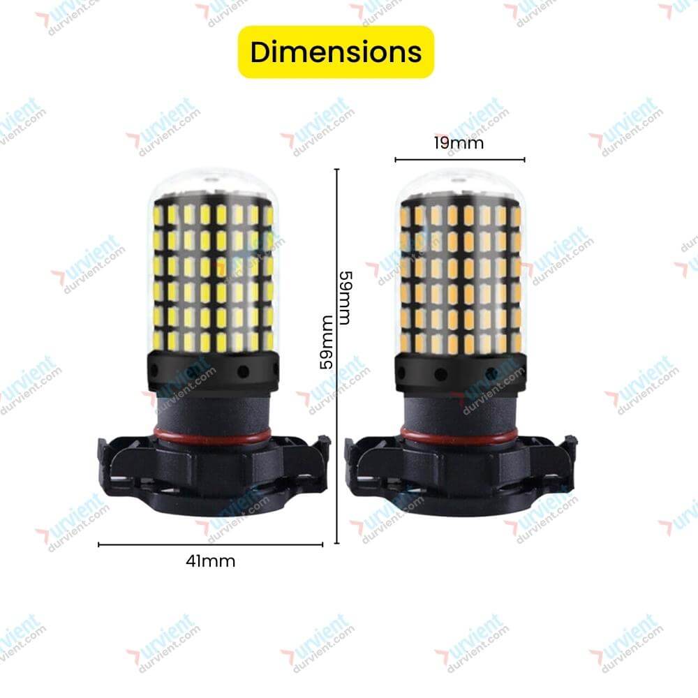 ps24w psy24w led for vw audi bmw indicator fog drl parking dimensions