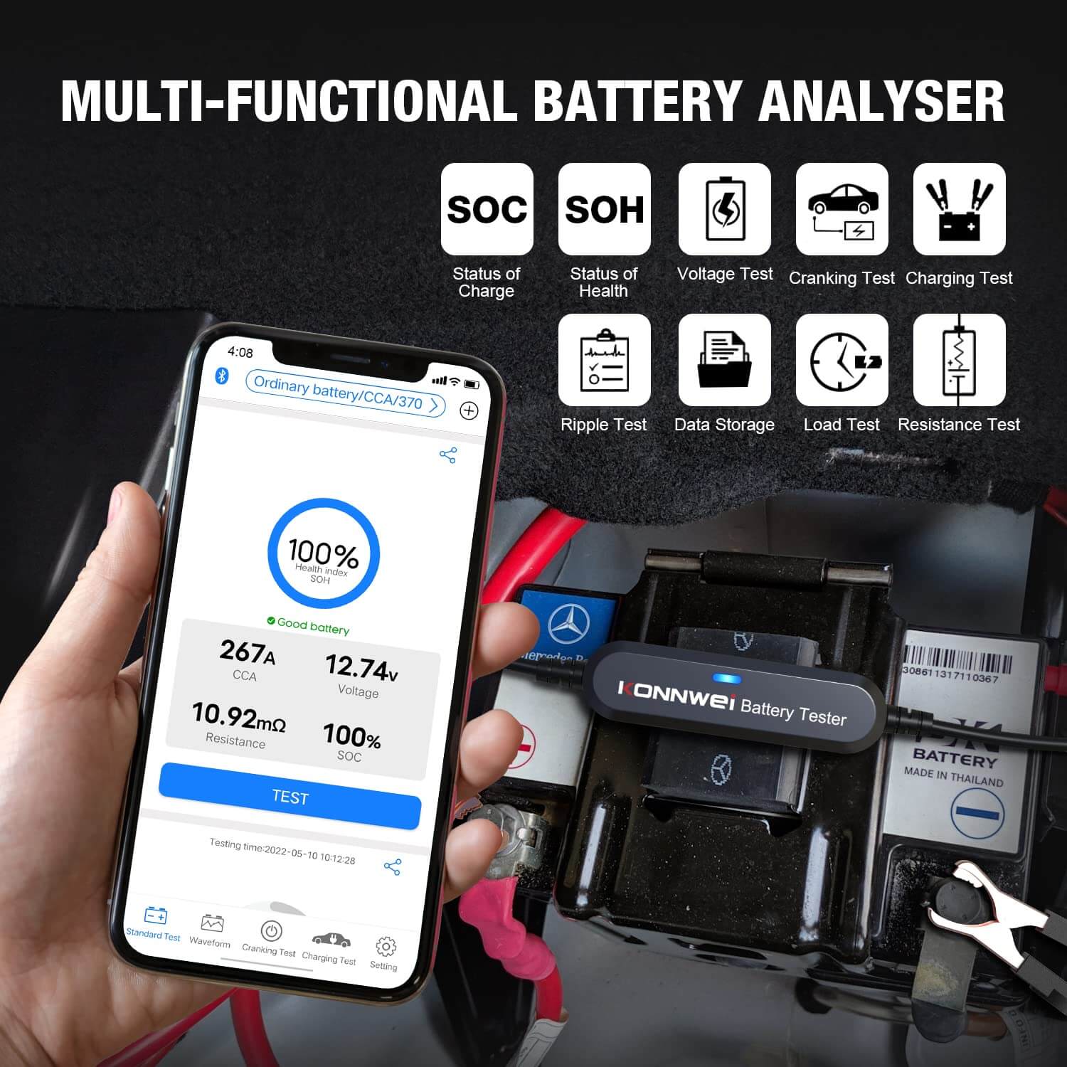 Konnwei BK100 multi functional battery analyser