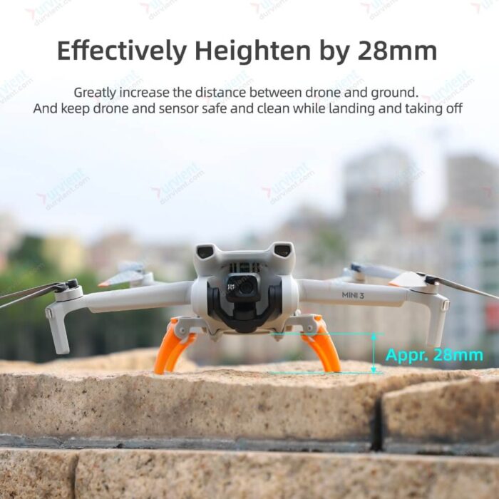 dji mini 3 spider landing gear foldable increases 28mm height