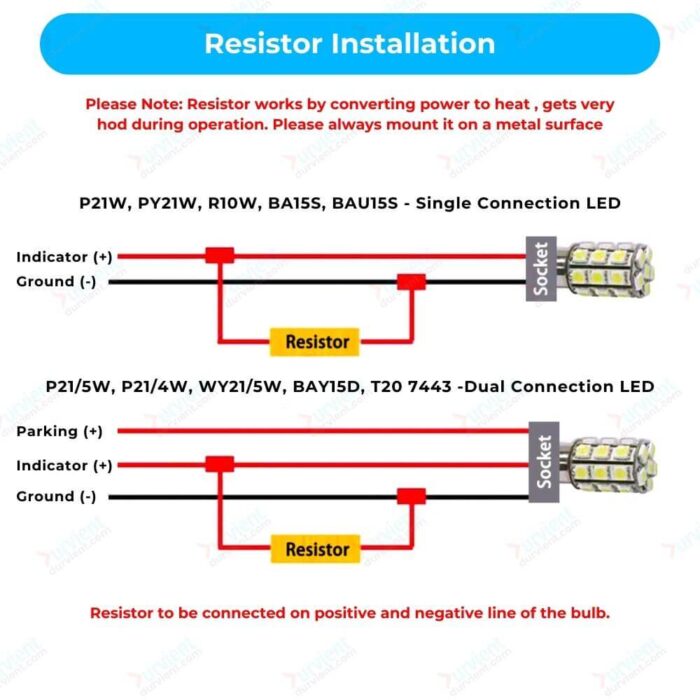 resistor installation process