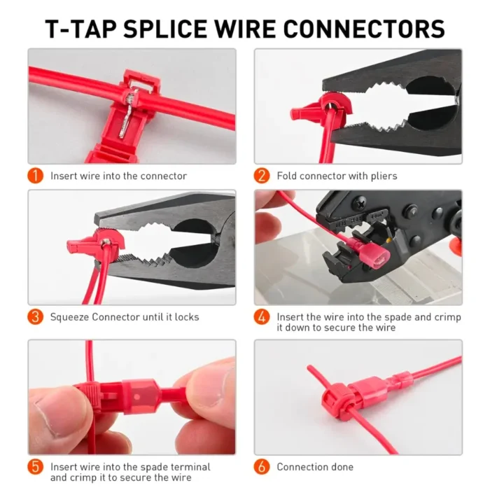 how to use t tap splice wire connector