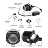 Content and dimensions 2.5 inch headlight bi led projector