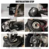 headlight projector installation step