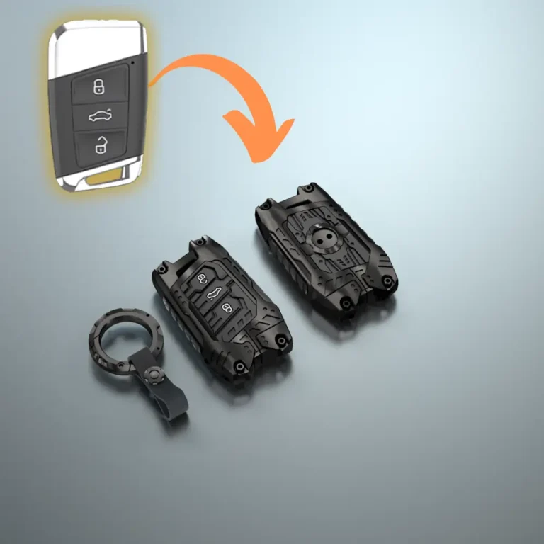 type a zinc alloy heavy key fob skoda volkswagen black