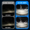 h4 mini headlight projector light output