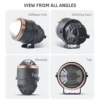 multi side view tri-color 3inch round fog projector