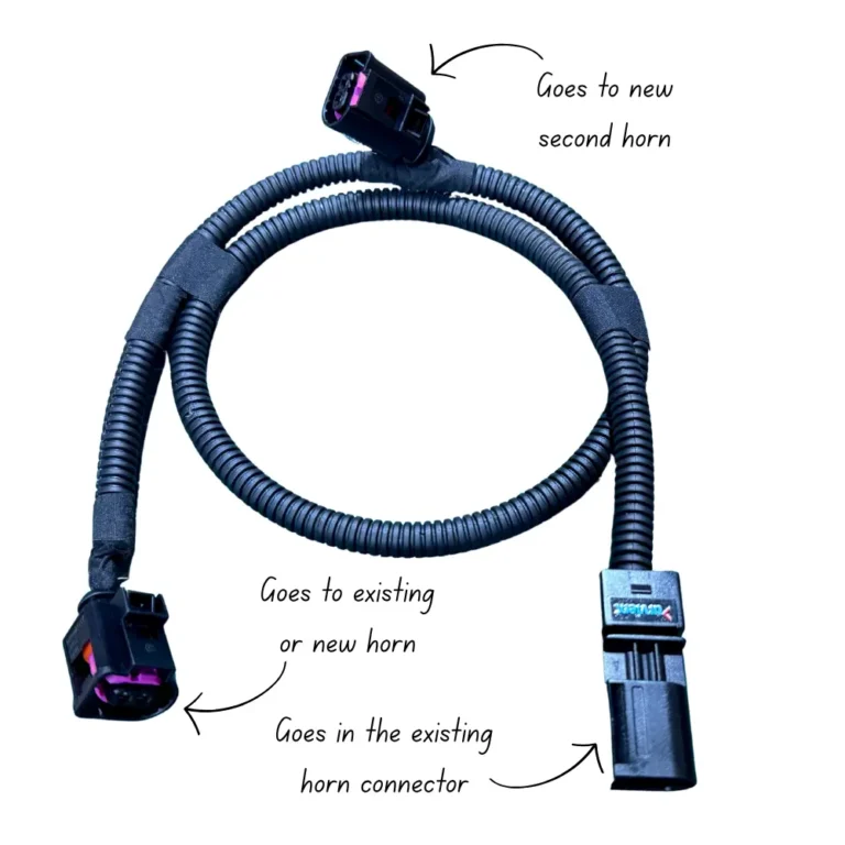 1J0 973 702 4D0971992 dual horn harness for Volkswagen and skoda audi connector