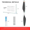 dji mini 3 package content techncial and dimensions