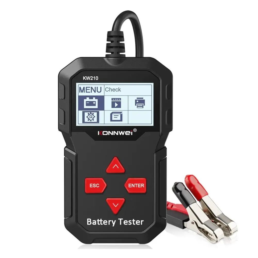 konnwei kw 210 battery tester alternator load tester