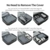 no need to remove cover while storing