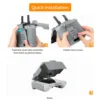 quick installation steps dji rc2 shell cover